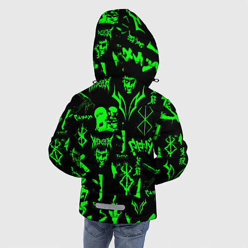 Зимняя куртка для мальчика Berserk neon green / 3D-Черный – фото 4
