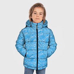 Куртка зимняя для мальчика Зимний снежный паттерн, цвет: 3D-светло-серый — фото 2