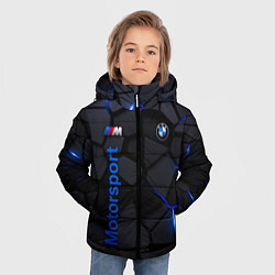 Куртка зимняя для мальчика BMW - плиты с эффектом свечения, цвет: 3D-черный — фото 2