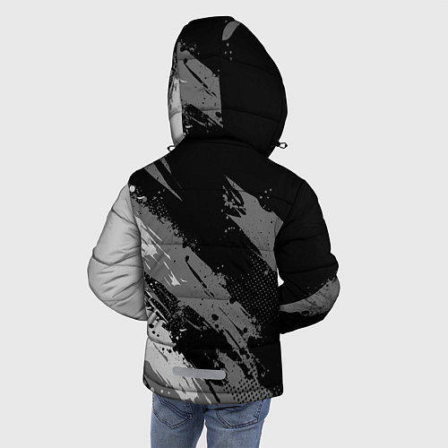 Зимняя куртка для мальчика N7 - mass effect monochrome / 3D-Черный – фото 4
