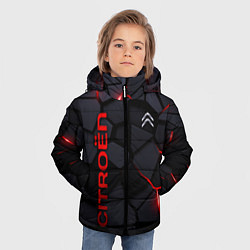 Куртка зимняя для мальчика Citroen - плиты с эффектом свечения, цвет: 3D-черный — фото 2