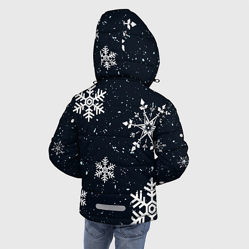 Зимняя куртка для мальчика Снежная радость / 3D-Черный – фото 4