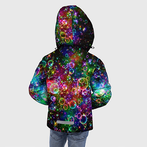 Зимняя куртка для мальчика Мыльные пузырики / 3D-Красный – фото 4