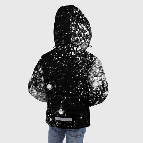 Зимняя куртка для мальчика Elden Ring glitch на темном фоне вертикально / 3D-Черный – фото 4