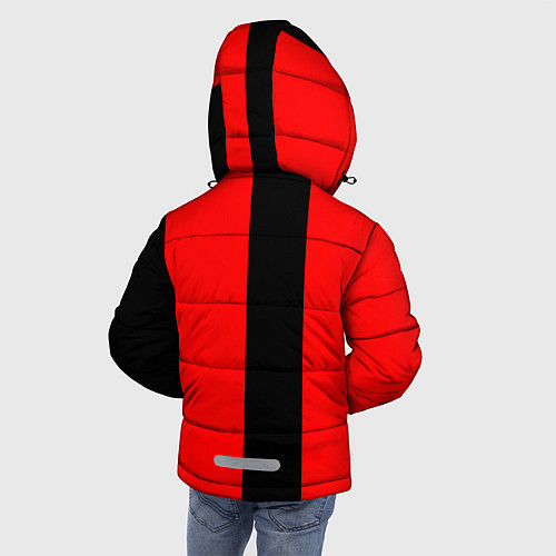 Зимняя куртка для мальчика Красный и черный - герб РФ / 3D-Черный – фото 4