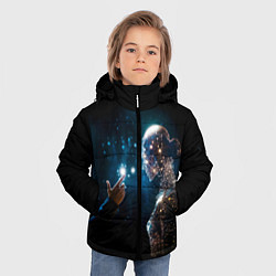 Куртка зимняя для мальчика Создание АИ, цвет: 3D-черный — фото 2
