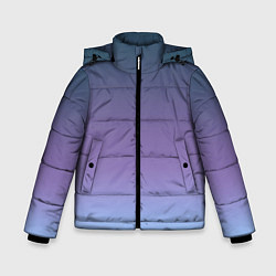 Зимняя куртка для мальчика Градиент синий фиолетовый голубой