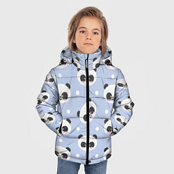 Куртка зимняя для мальчика Милая мультяшная панда, цвет: 3D-черный — фото 2