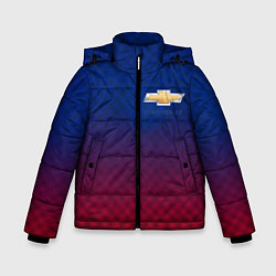 Куртка зимняя для мальчика Chevrolet carbon gradient, цвет: 3D-светло-серый