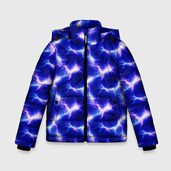 Куртка зимняя для мальчика Разряд молний текстура, цвет: 3D-светло-серый