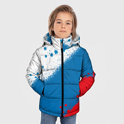 Куртка зимняя для мальчика Российский триколор, цвет: 3D-красный — фото 2