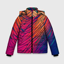 Зимняя куртка для мальчика Буйство красок акварелика