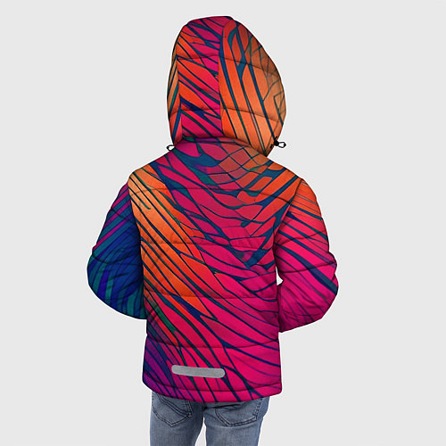 Зимняя куртка для мальчика Буйство красок акварелика / 3D-Черный – фото 4
