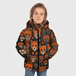 Куртка зимняя для мальчика Мишки сердитые, цвет: 3D-черный — фото 2