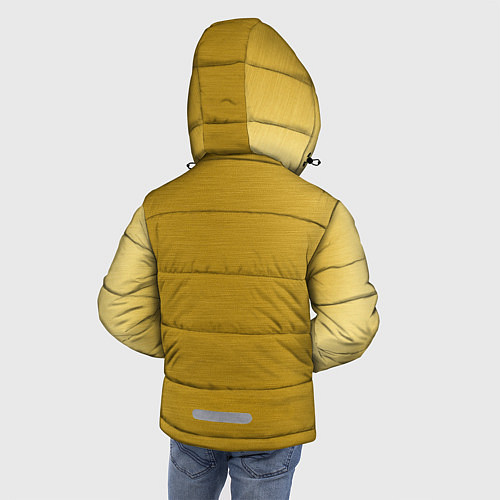 Зимняя куртка для мальчика Дракон на золоте / 3D-Черный – фото 4