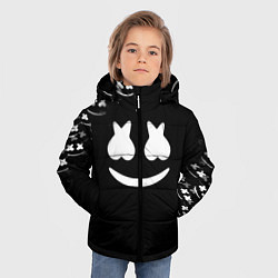 Куртка зимняя для мальчика Marshmello black collection, цвет: 3D-светло-серый — фото 2