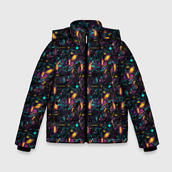 Куртка зимняя для мальчика В мире игр, цвет: 3D-светло-серый