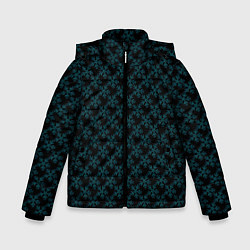 Куртка зимняя для мальчика Паттерн снежинки чёрный, цвет: 3D-черный