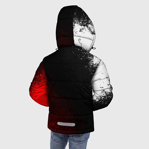 Зимняя куртка для мальчика Герб РФ краски империи / 3D-Красный – фото 4