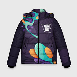 Зимняя куртка для мальчика GTA6 graffity splash