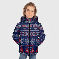 Куртка зимняя для мальчика New Years sweater, цвет: 3D-светло-серый — фото 2