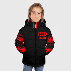 Куртка зимняя для мальчика Audi sport geometry, цвет: 3D-красный — фото 2
