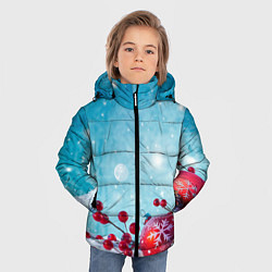 Куртка зимняя для мальчика Сhristmas toys, цвет: 3D-черный — фото 2