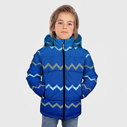 Куртка зимняя для мальчика Морские зигзаги, цвет: 3D-светло-серый — фото 2