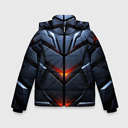 Куртка зимняя для мальчика Объемная броня с ярким светом, цвет: 3D-красный