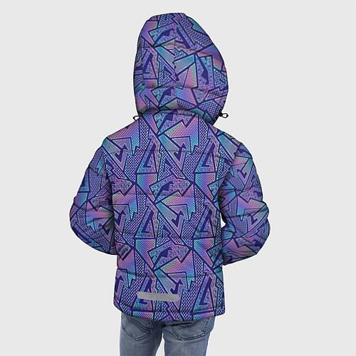 Зимняя куртка для мальчика Neon pattern / 3D-Светло-серый – фото 4