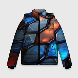Зимняя куртка для мальчика Прозрачные абстрактные плиты