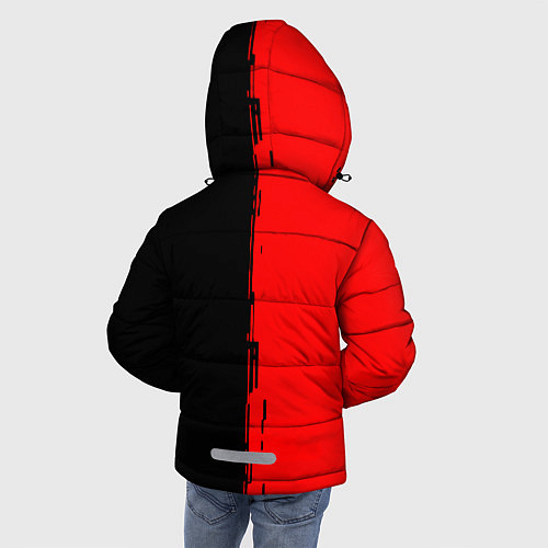 Зимняя куртка для мальчика Алиса рок группа краски альбом / 3D-Черный – фото 4