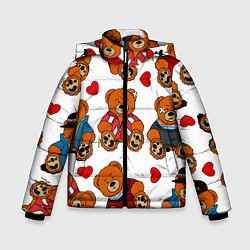 Зимняя куртка для мальчика Мишки с сердцами - персонажи из Слово пацана