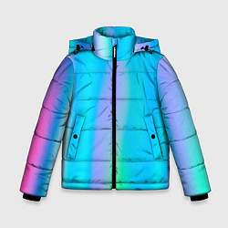 Зимняя куртка для мальчика Неоновые голографические линии