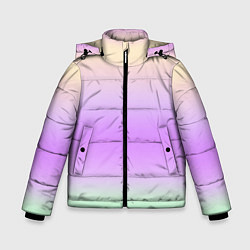Куртка зимняя для мальчика Голографический яркий градиент, цвет: 3D-светло-серый