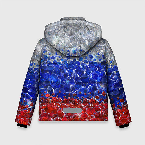 Зимняя куртка для мальчика Российские драгоценные камни / 3D-Светло-серый – фото 2
