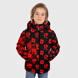 Куртка зимняя для мальчика Roblox краски гейм мобайл, цвет: 3D-черный — фото 2