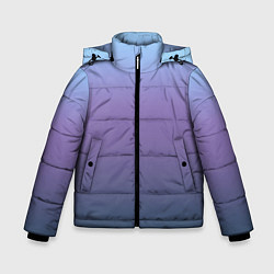 Зимняя куртка для мальчика Градиент голубой фиолетовый синий
