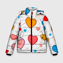 Зимняя куртка для мальчика Сердца сердечки