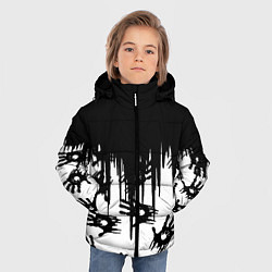 Куртка зимняя для мальчика Death Stranding отпечатки рук, цвет: 3D-черный — фото 2