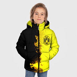 Куртка зимняя для мальчика Borussia fc sport краски, цвет: 3D-красный — фото 2