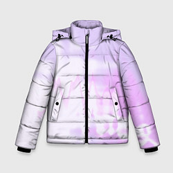 Куртка зимняя для мальчика Нежная светло-сиреневая абстракция тай-дай, цвет: 3D-светло-серый