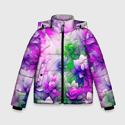 Зимняя куртка для мальчика Паттерн цветов