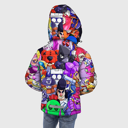 Зимняя куртка для мальчика Brawl Stars game color / 3D-Черный – фото 4