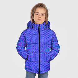 Куртка зимняя для мальчика Волнистый неоновый с эффектом, цвет: 3D-светло-серый — фото 2