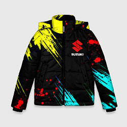 Зимняя куртка для мальчика Suzuki краски абстрактные