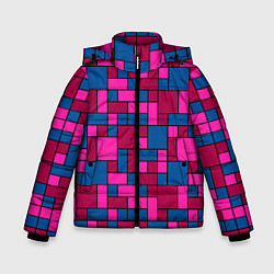 Зимняя куртка для мальчика Геометрические цветные фигуры