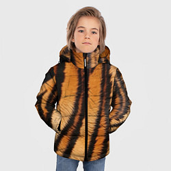 Куртка зимняя для мальчика Тигровая шкура, цвет: 3D-черный — фото 2