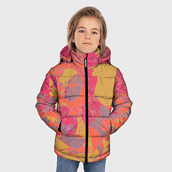 Куртка зимняя для мальчика Цветной яркий камуфляж, цвет: 3D-черный — фото 2