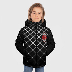 Куртка зимняя для мальчика Милан футбольный клуб, цвет: 3D-красный — фото 2